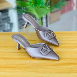 ML shoes HT60 silver color heels shoes
