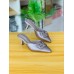 ML shoes HT60 silver color heels shoes