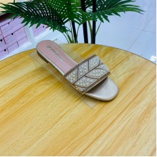 qq shoes 9202-4 gold color flats