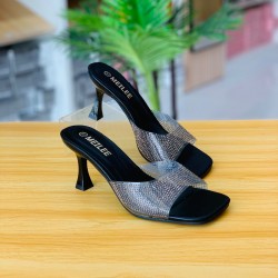 ML shoes 6082 black color heels shoes
