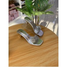 ps 358a silver color heels shoes